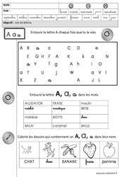 Lire les lettres cursives – Lecture - Maternelle – Grande section – GS - Cycle 2