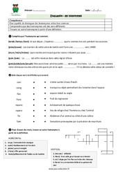 Homonymes - Cm2 - Evaluation - Bilan - PDF à imprimer