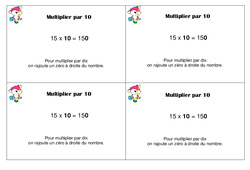 Multiplier par 10 – Ce1 - Leçon - PDF gratuit à imprimer