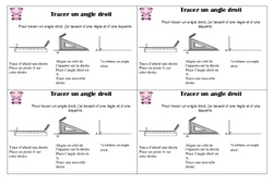 Tracer un angle droit – Ce1 - Leçon - PDF gratuit à imprimer