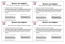 Mesurer une longueur – Ce1 - Leçon - PDF gratuit à imprimer