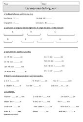Mesures de longueur – Cm1 – Exercices corrigés – Mesures – Mathématiques – Cycle 3 - PDF à imprimer