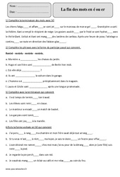 Participes passés en é ou infinitif en er – Cm2 – Exercices corrigés – Orthographe – Cycle 3 - PDF à imprimer