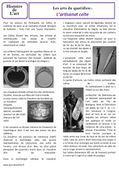 Artisanat Celte - Art du quotidien - Ce2 - Cm1 - Histoire des arts - Cycle 3 - PDF à imprimer
