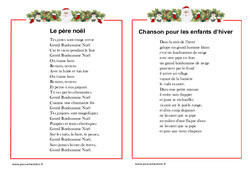 Poèmes sur le thème de noël - Ce2 - Cm1 - Cm2 - Cycle 3  - PDF à imprimer
