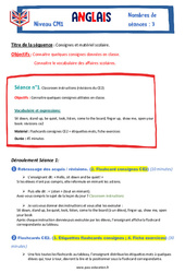 Consignes et matériel scolaire - Cm1 - Anglais - The Vadrouille Family - My English Pass - PDF à imprimer