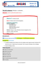 Révisions “ se présenter” - Cm1 - Anglais - The Vadrouille Family - My English Pass - PDF à imprimer