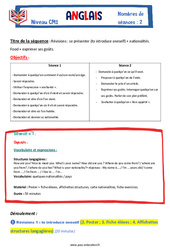 Se présenter suite - Cm1 - Anglais - The Vadrouille Family - My English Pass - PDF à imprimer