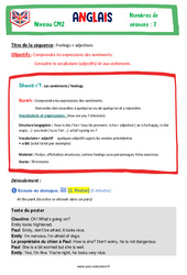 Feeling + adjectives - Cm2 - Anglais - The Vadrouille Family - My English Pass - PDF à imprimer