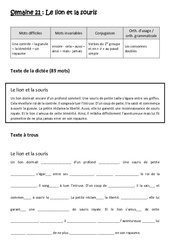 Verbes du 1er groupe et en - ir - au passé simple - Consonnes doubles – Dictée préparée – A trous – Cm2  - PDF à imprimer