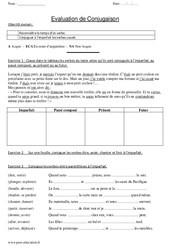 Imparfait – Ce2 – Evaluation - PDF à imprimer