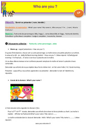 Who are you - CP- Anglais - Billy, Doggy - My English Pass - PDF à imprimer