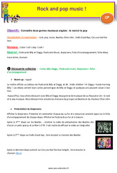Rock and pop music - CP - Anglais - Billy, Doggy - My English Pass - PDF à imprimer