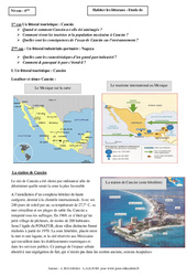 Habiter les littoraux – Etude de cas – 6ème – Géographie - PDF à imprimer