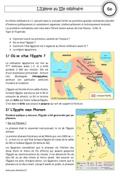 Egypte au IIIe millénaire - 6ème - Cours - Orient Ancien - Histoire  - PDF à imprimer