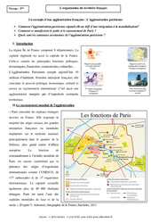 Organisation du territoire français – Etude de cas – 3ème – Géographie - PDF à imprimer